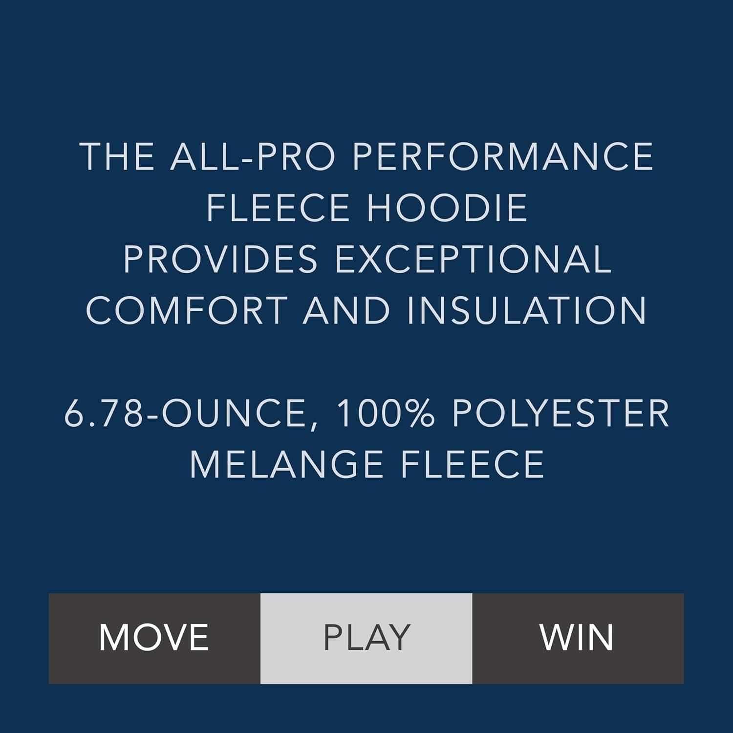 imageHolloway Pro Performance Fleece HoodieMens Sweatshirt Jacket for Ultimate Comfort and Athletic StyleNavy HeatherSilver