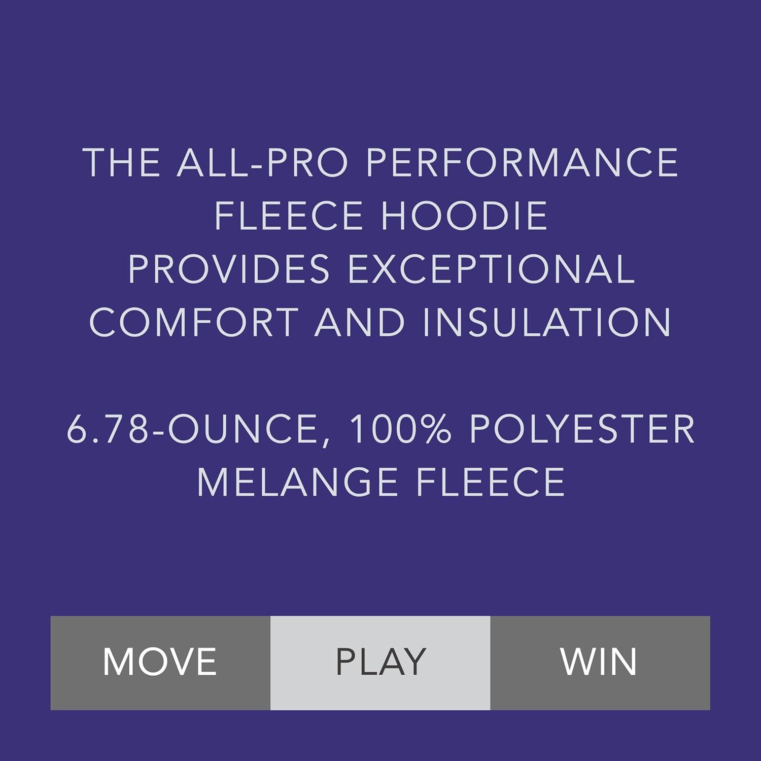 imageHolloway Pro Performance Fleece HoodieMens Sweatshirt Jacket for Ultimate Comfort and Athletic StylePurple HeatherSilver