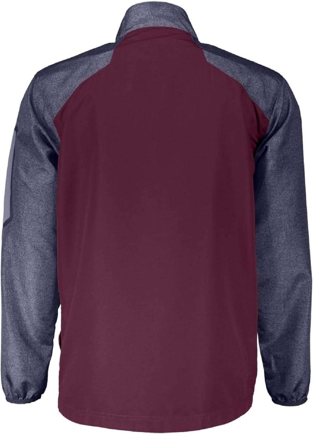 imageHolloway Raider Pullover Cage Jacket WeatherResistant UltraLight Quarter Zip Sleeve Pocket For Outdoors ampamp TravelCarbn Prt Mroon