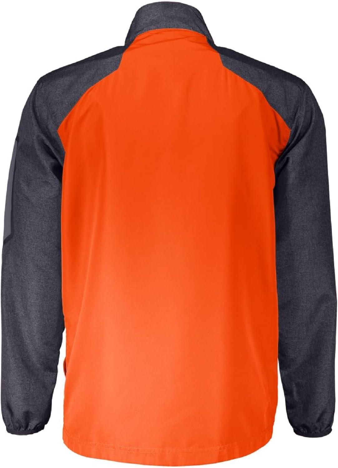 imageHolloway Raider Pullover Cage Jacket WeatherResistant UltraLight Quarter Zip Sleeve Pocket For Outdoors ampamp TravelCarbn Prt Ornge