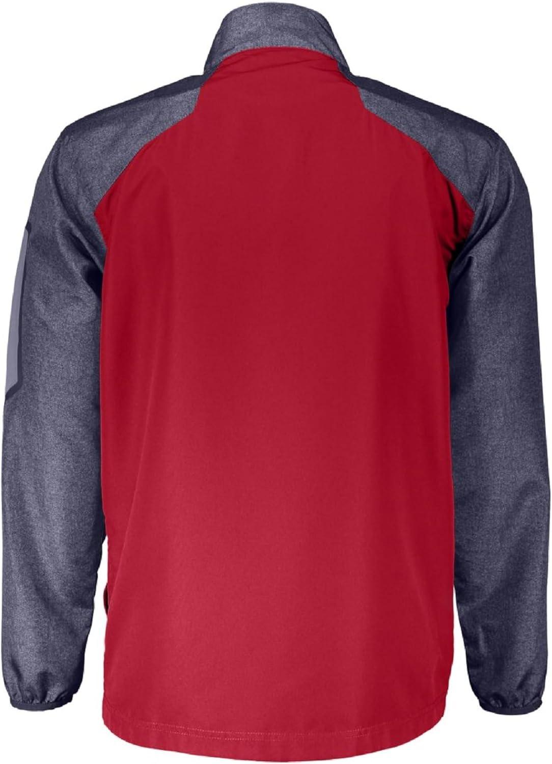 imageHolloway Raider Pullover Cage Jacket WeatherResistant UltraLight Quarter Zip Sleeve Pocket For Outdoors ampamp TravelCarbn Prt Scarl