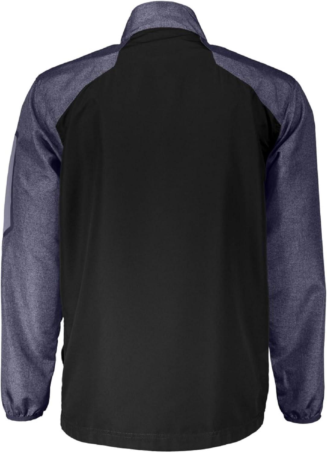 imageHolloway Raider Pullover Cage Jacket WeatherResistant UltraLight Quarter Zip Sleeve Pocket For Outdoors ampamp TravelCarbon PrintBlack