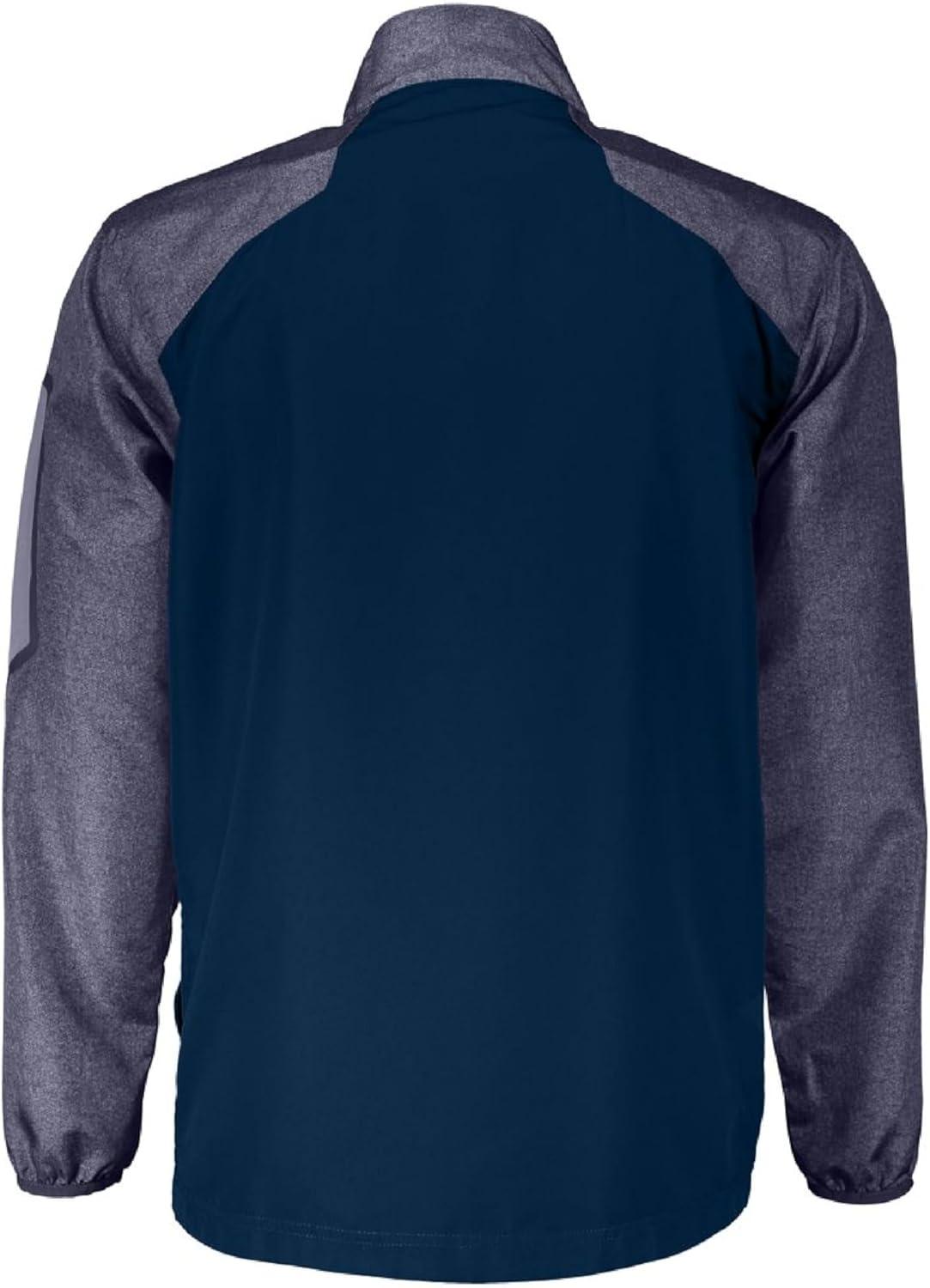 imageHolloway Raider Pullover Cage Jacket WeatherResistant UltraLight Quarter Zip Sleeve Pocket For Outdoors ampamp TravelCarbon Prt Navy