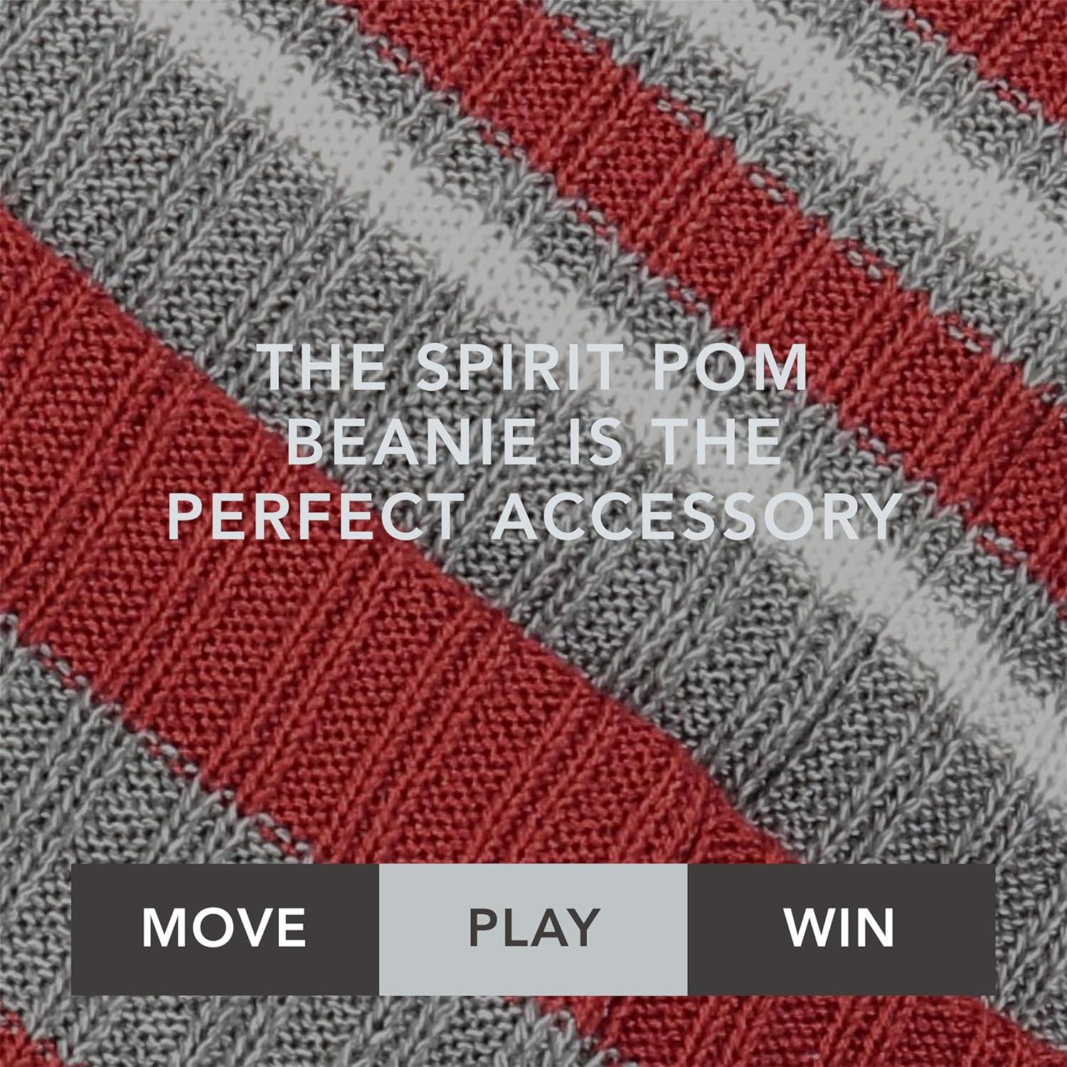imageHolloway Spirit Pom BeanieCardinalHeather GreyWhite