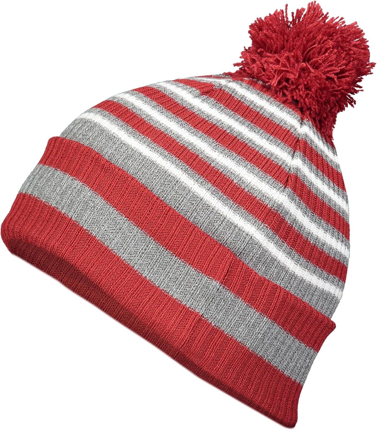 imageHolloway Spirit Pom BeanieCardinalHeather GreyWhite