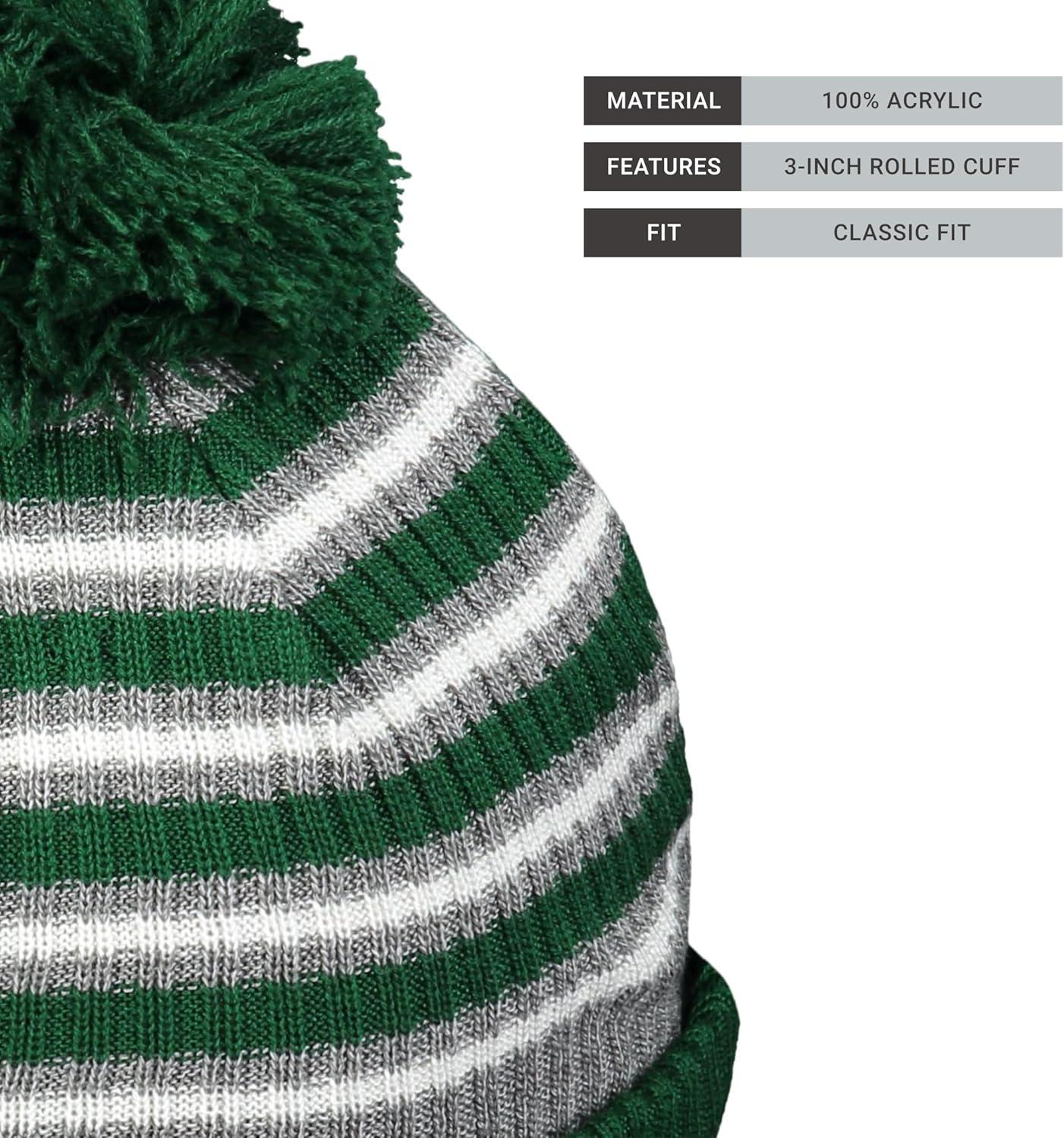 imageHolloway Spirit Pom BeanieDark GreenHeather GreyWhite