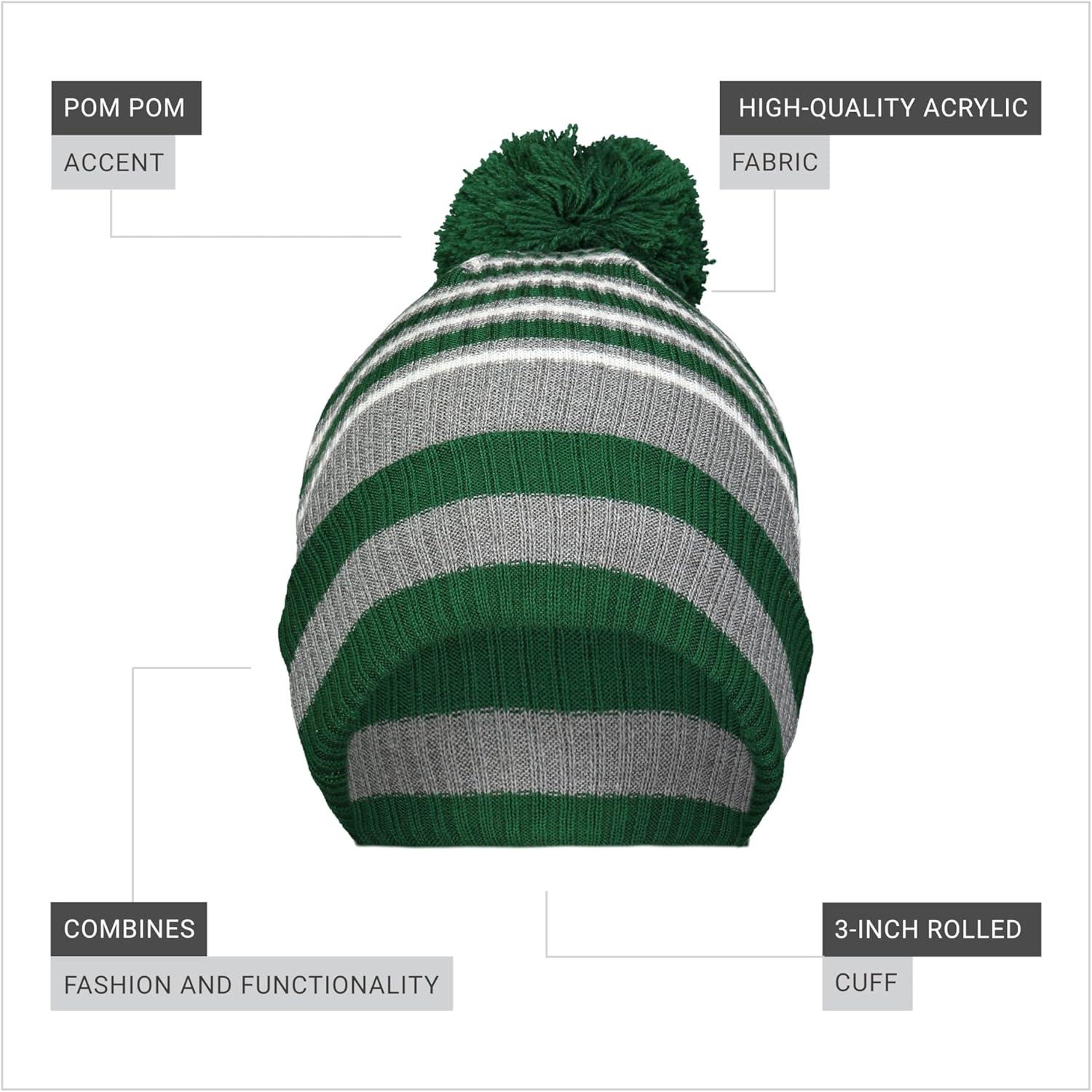 imageHolloway Spirit Pom BeanieDark GreenHeather GreyWhite