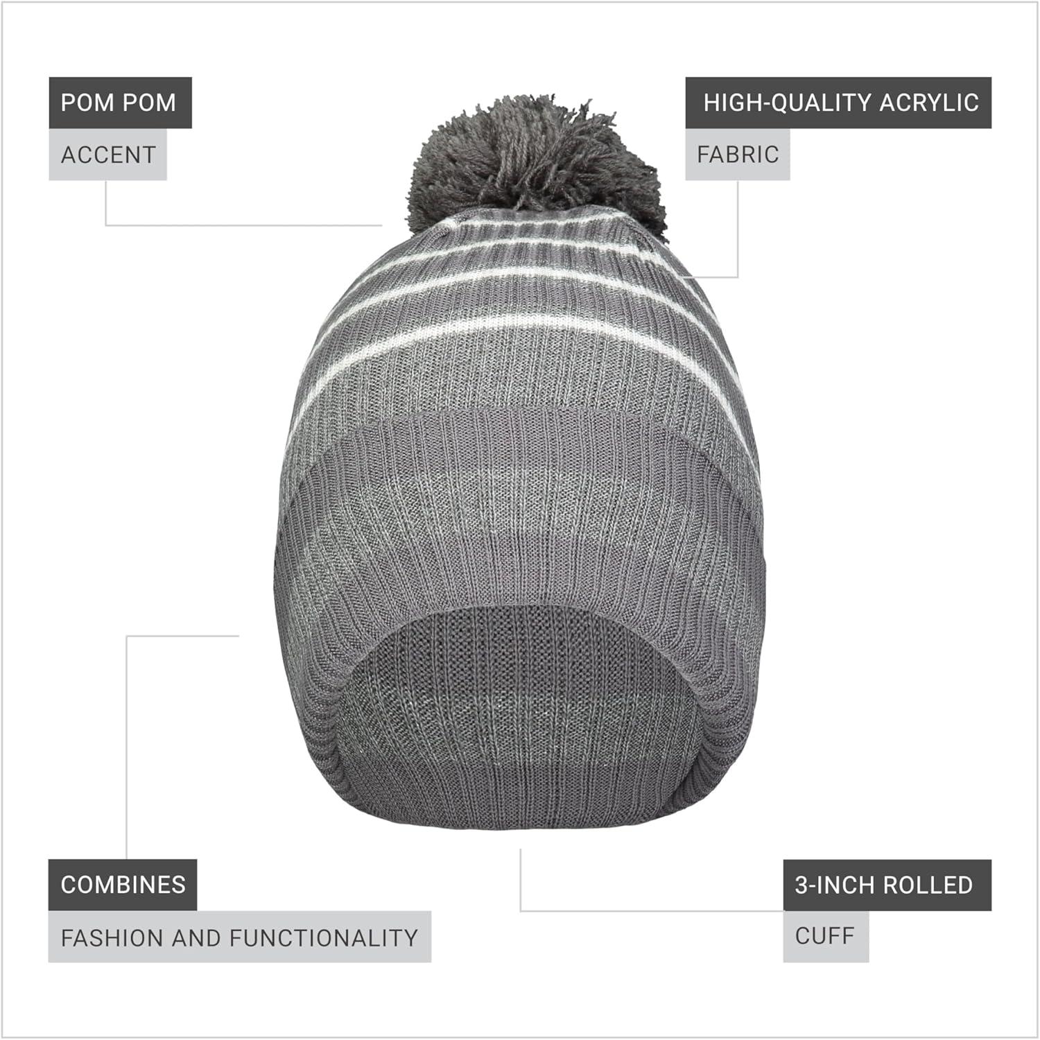 imageHolloway Spirit Pom BeanieGraphiteHeather GreyWhite