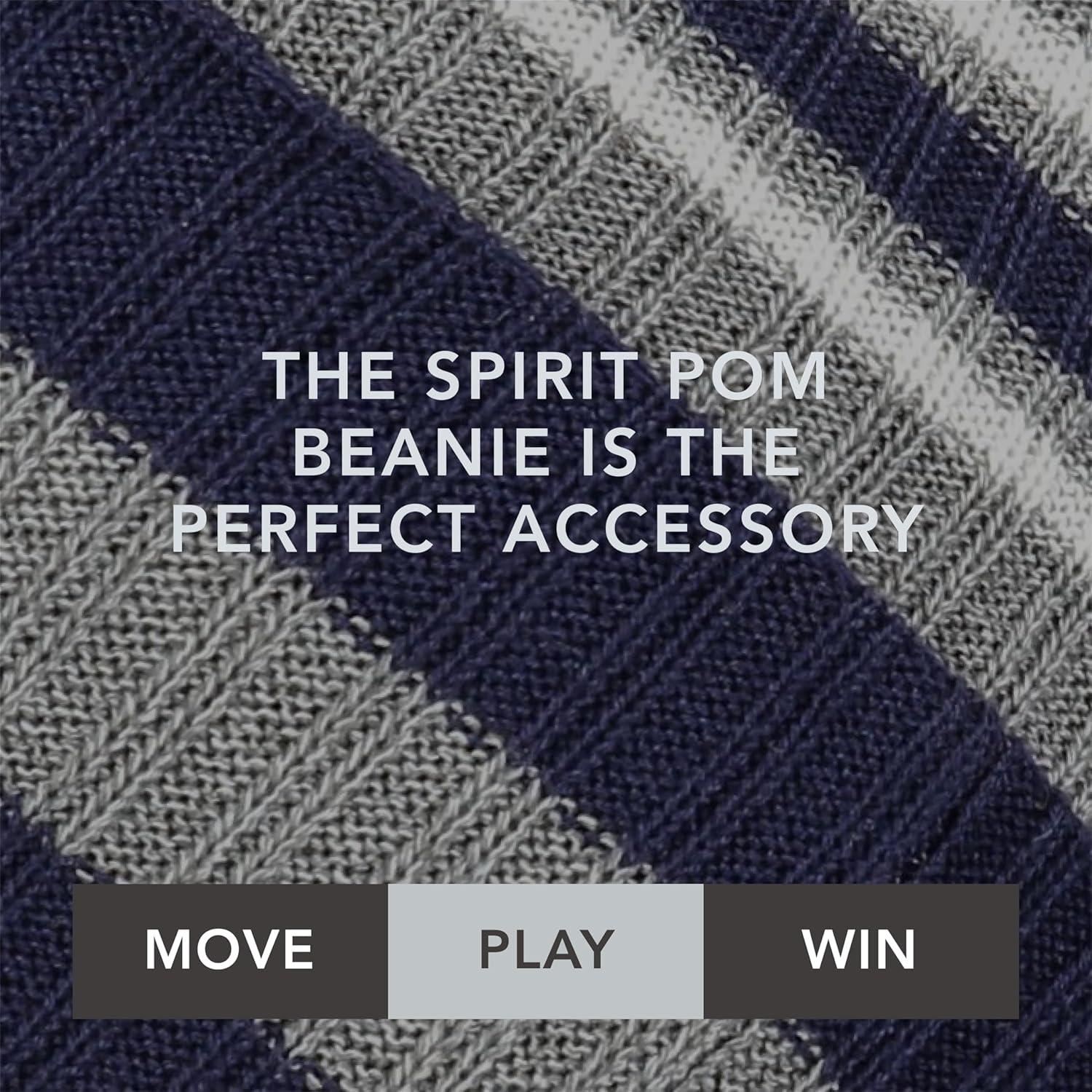 imageHolloway Spirit Pom BeanieNavyHeather GreyWhite