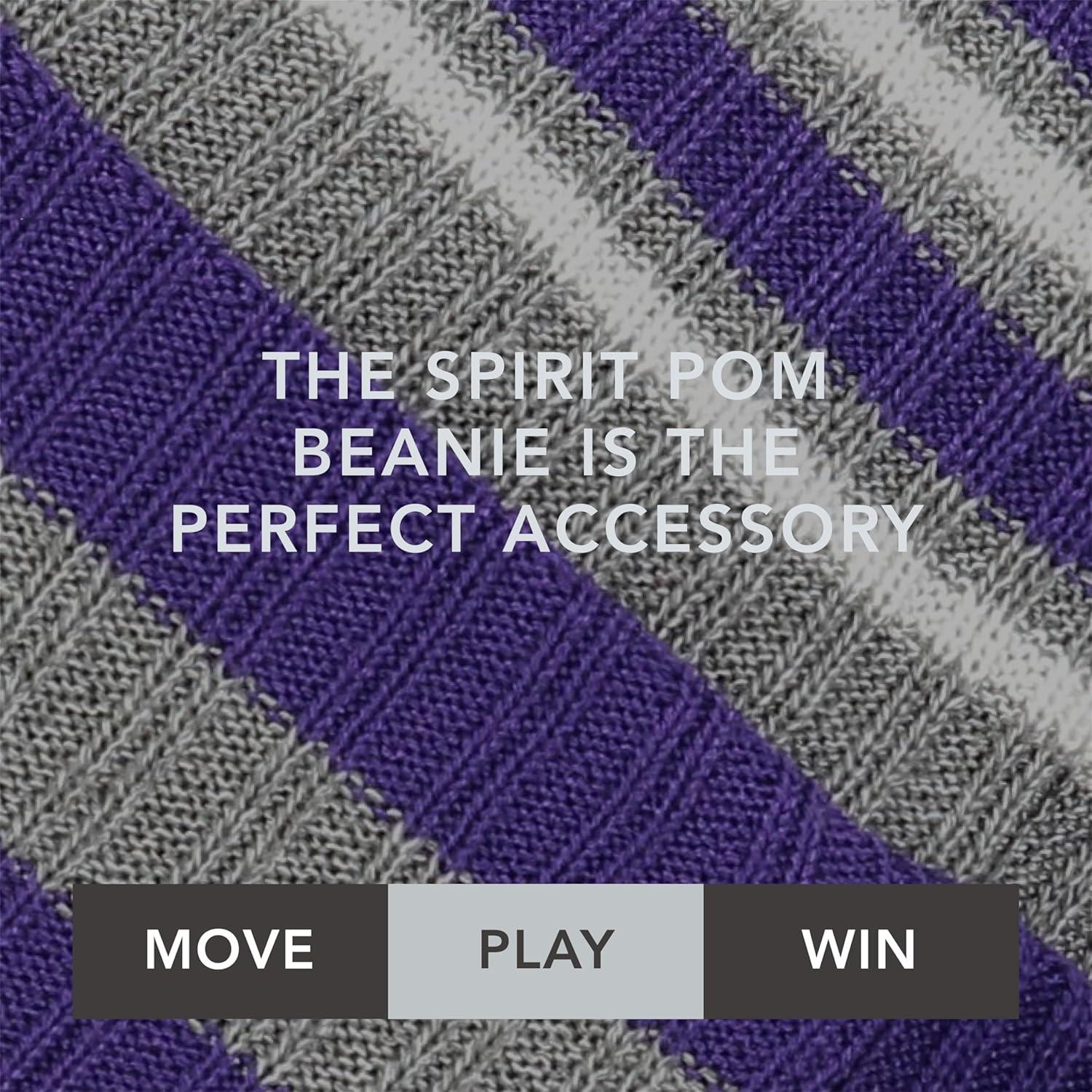 imageHolloway Spirit Pom BeaniePurpleHeather GreyWhite