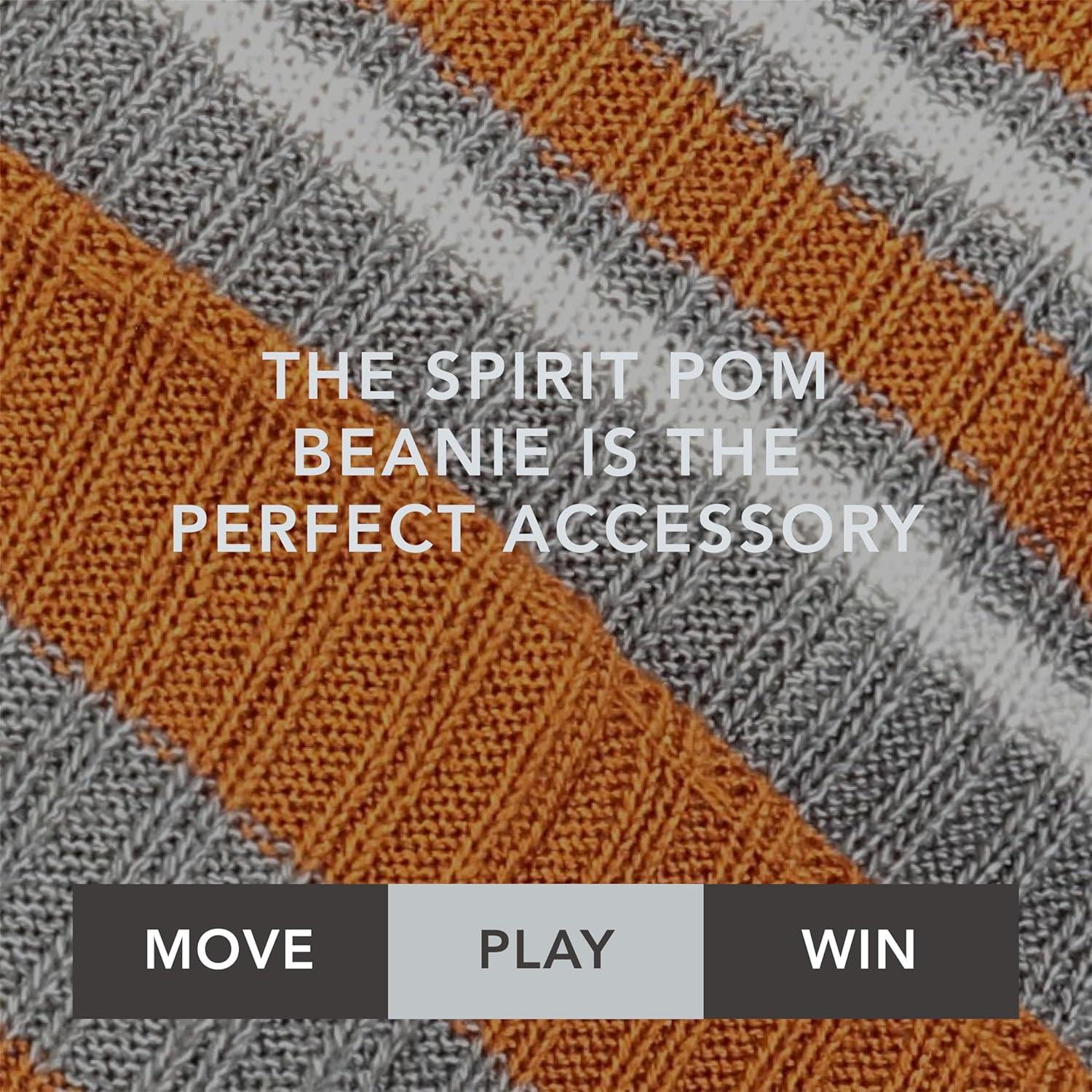 imageHolloway Spirit Pom BeanieTexas OrangeHeather GreyWhite