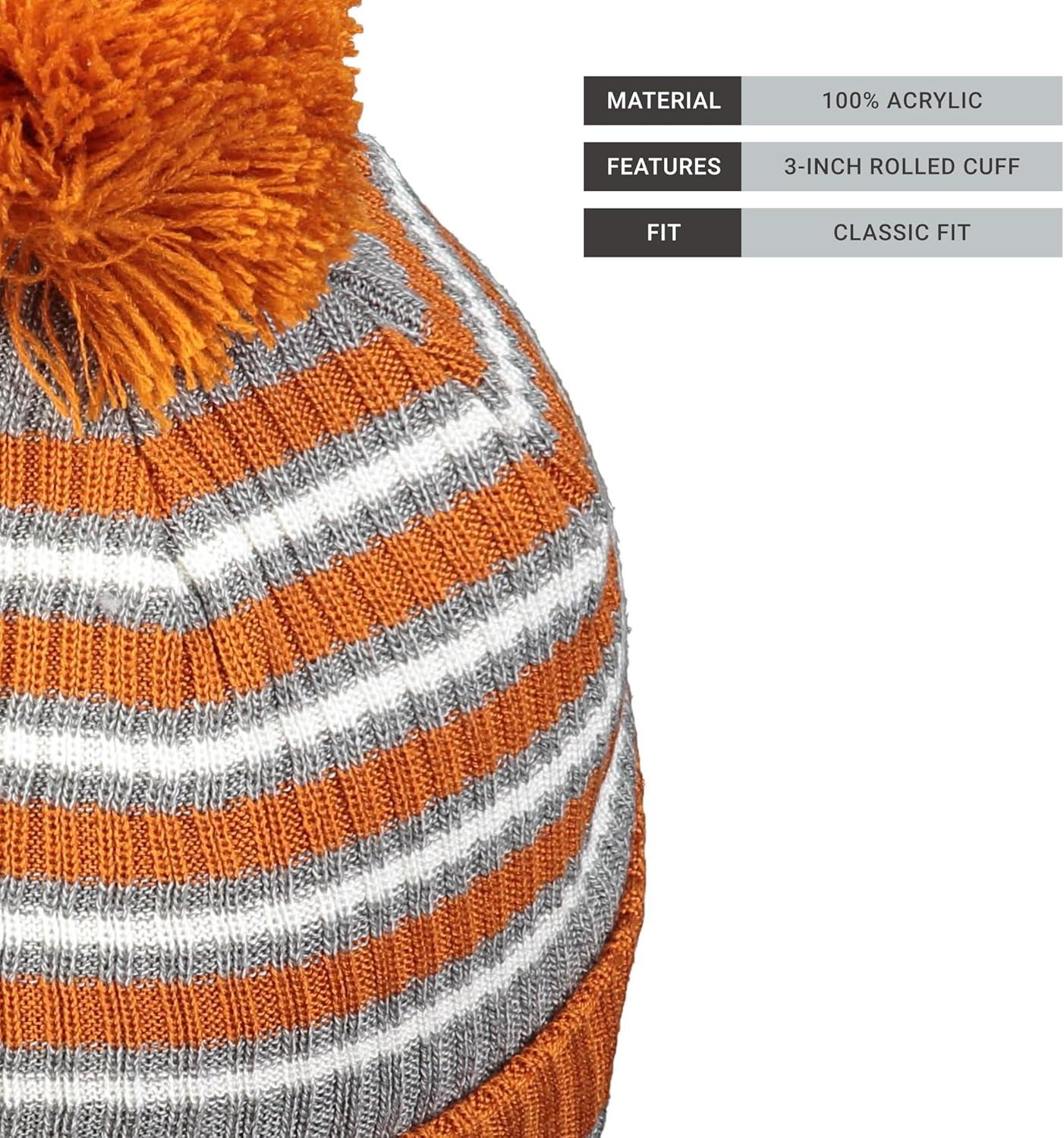 imageHolloway Spirit Pom BeanieTexas OrangeHeather GreyWhite