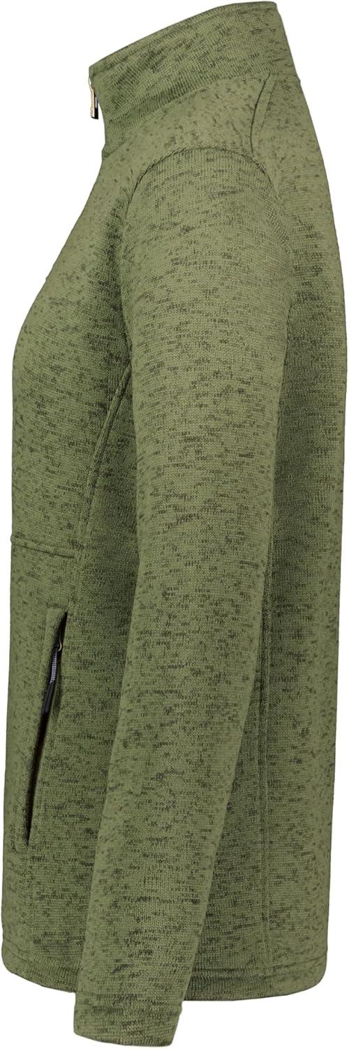 imageHolloway Womens Alpine Sweater Fleece 14 Zip PulloverOlive Heather