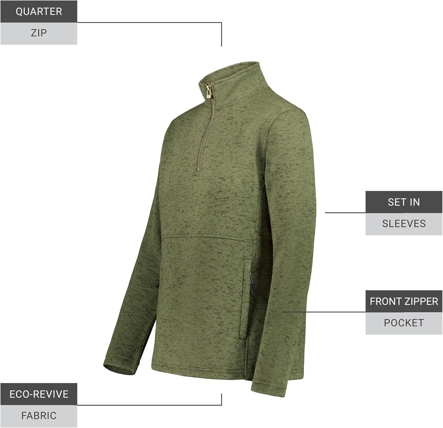 imageHolloway Womens Alpine Sweater Fleece 14 Zip PulloverOlive Heather
