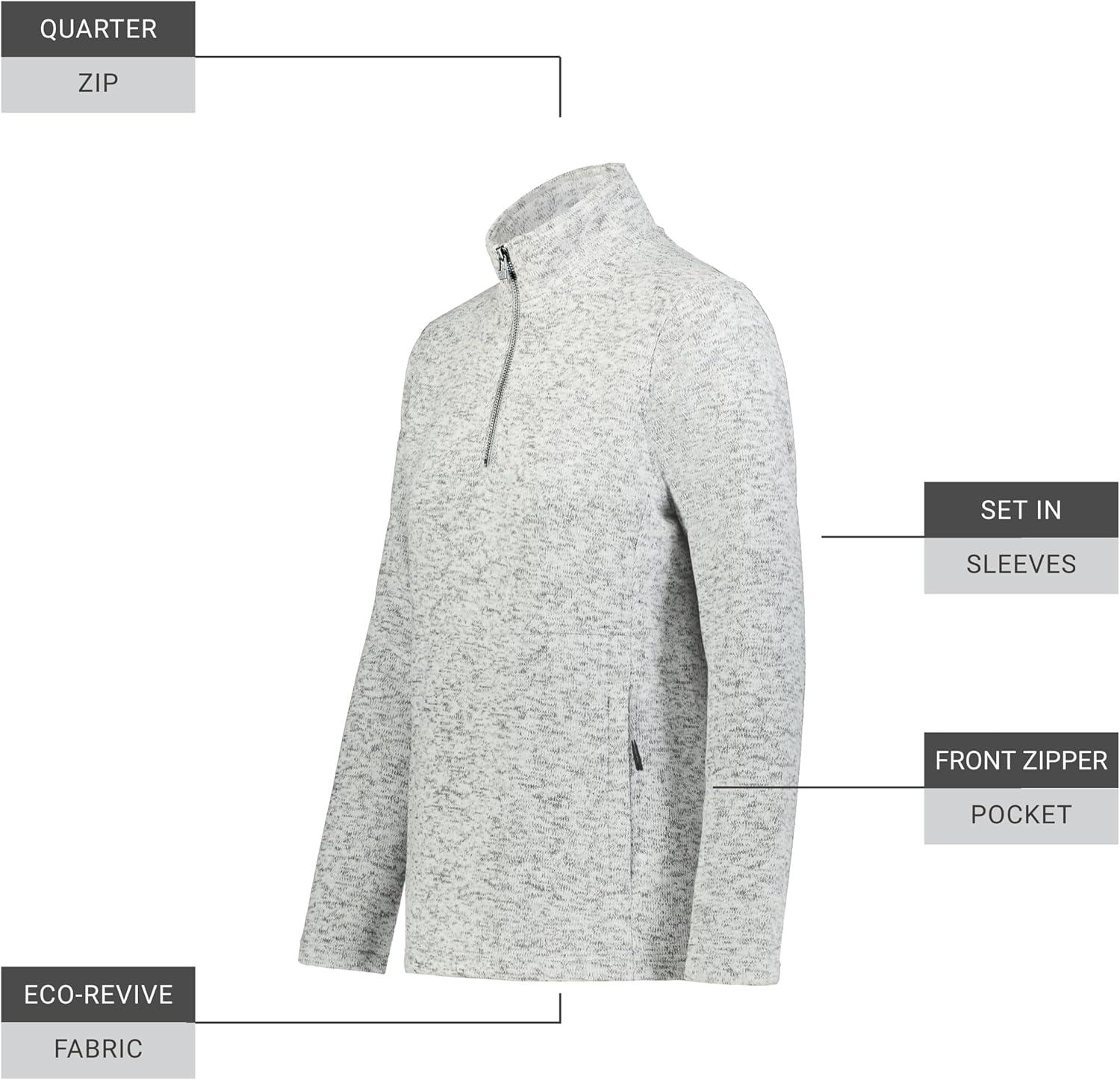 imageHolloway Womens Alpine Sweater Fleece 14 Zip PulloverSilver Heather