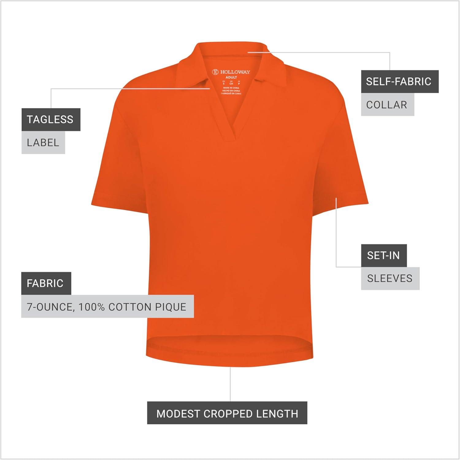 imageHolloway Womens Core Cotton Waist Length PoloNavy