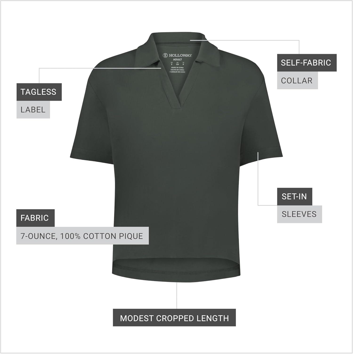 imageHolloway Womens Core Cotton Waist Length PoloPurple