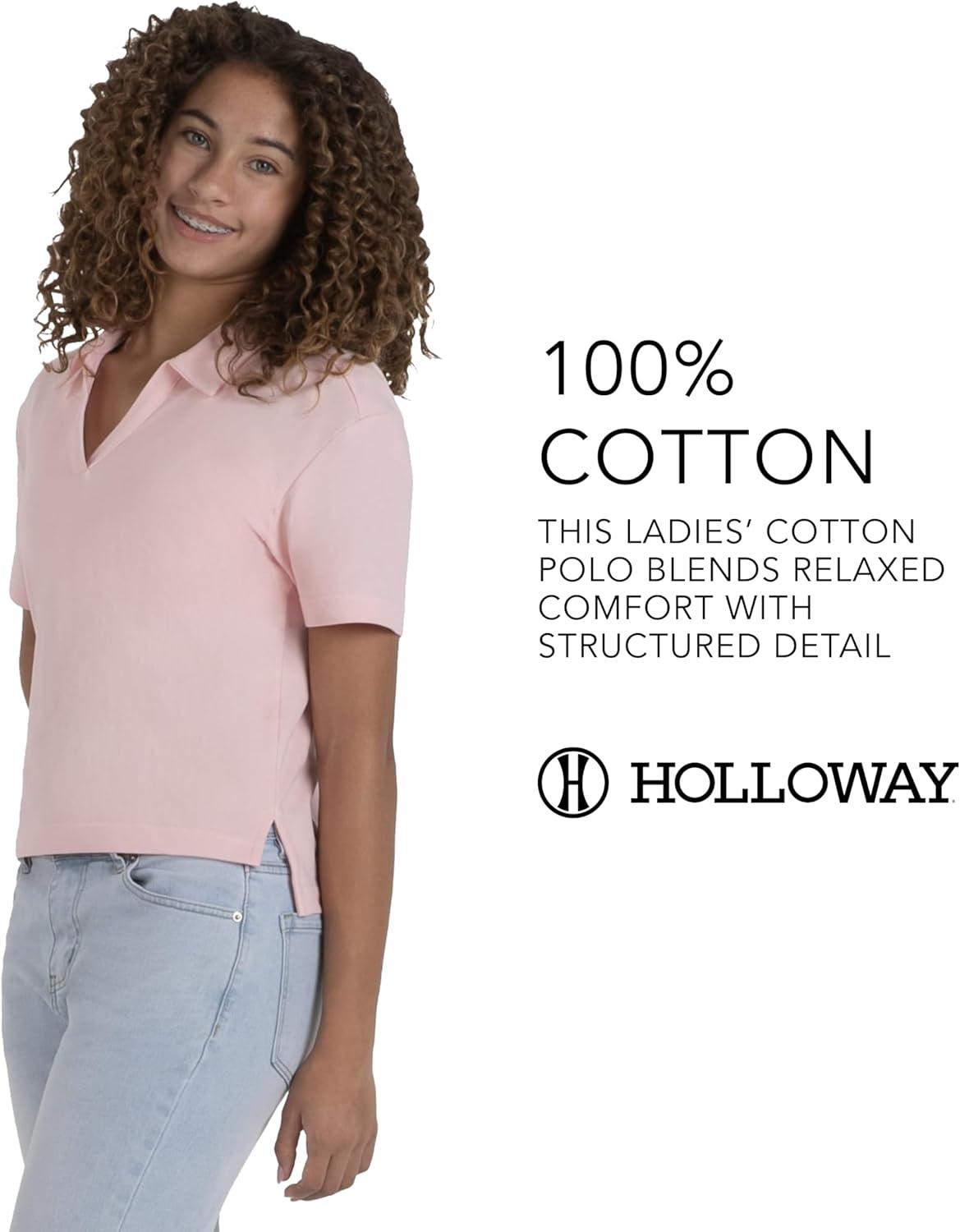 imageHolloway Womens Core Cotton Waist Length PoloScarlet