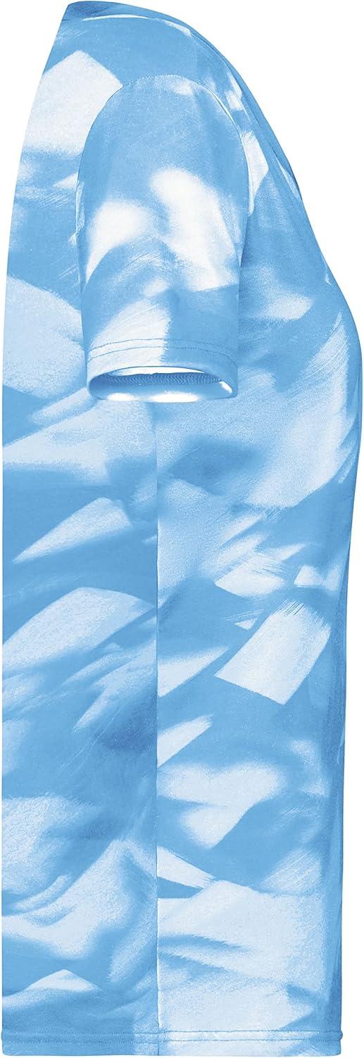 imageHolloway Womens Ladies Stock CottonTouch Poly TeeColumbia Blue Glacier Print