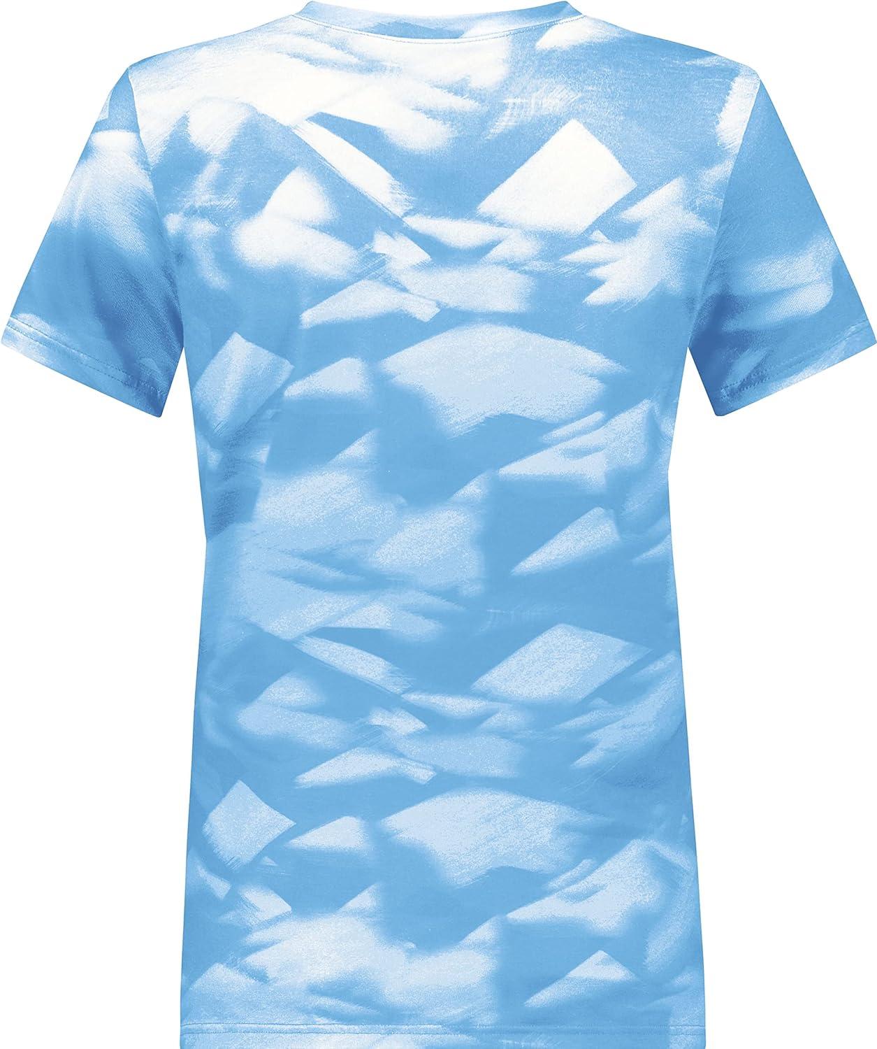 imageHolloway Womens Ladies Stock CottonTouch Poly TeeColumbia Blue Glacier Print