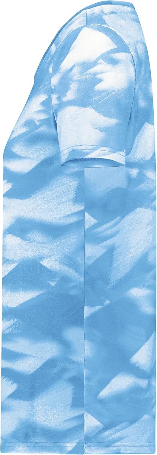 imageHolloway Womens Ladies Stock CottonTouch Poly TeeColumbia Blue Glacier Print