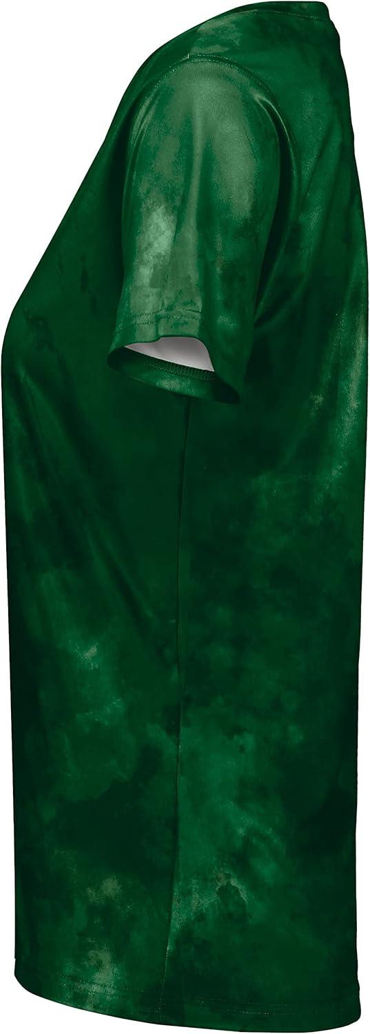 imageHolloway Womens Ladies Stock CottonTouch Poly TeeDark Green Cloud Print