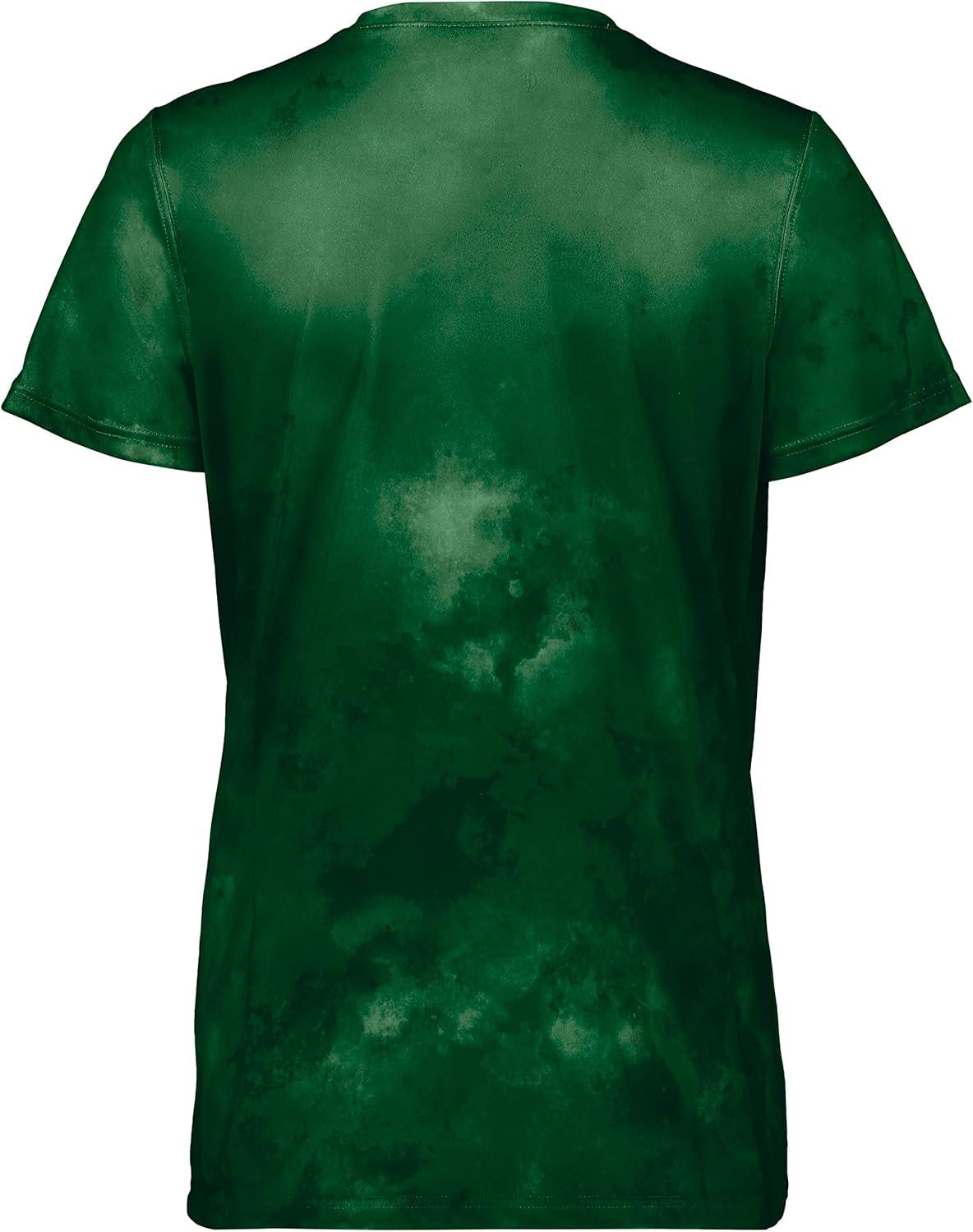 imageHolloway Womens Ladies Stock CottonTouch Poly TeeDark Green Cloud Print