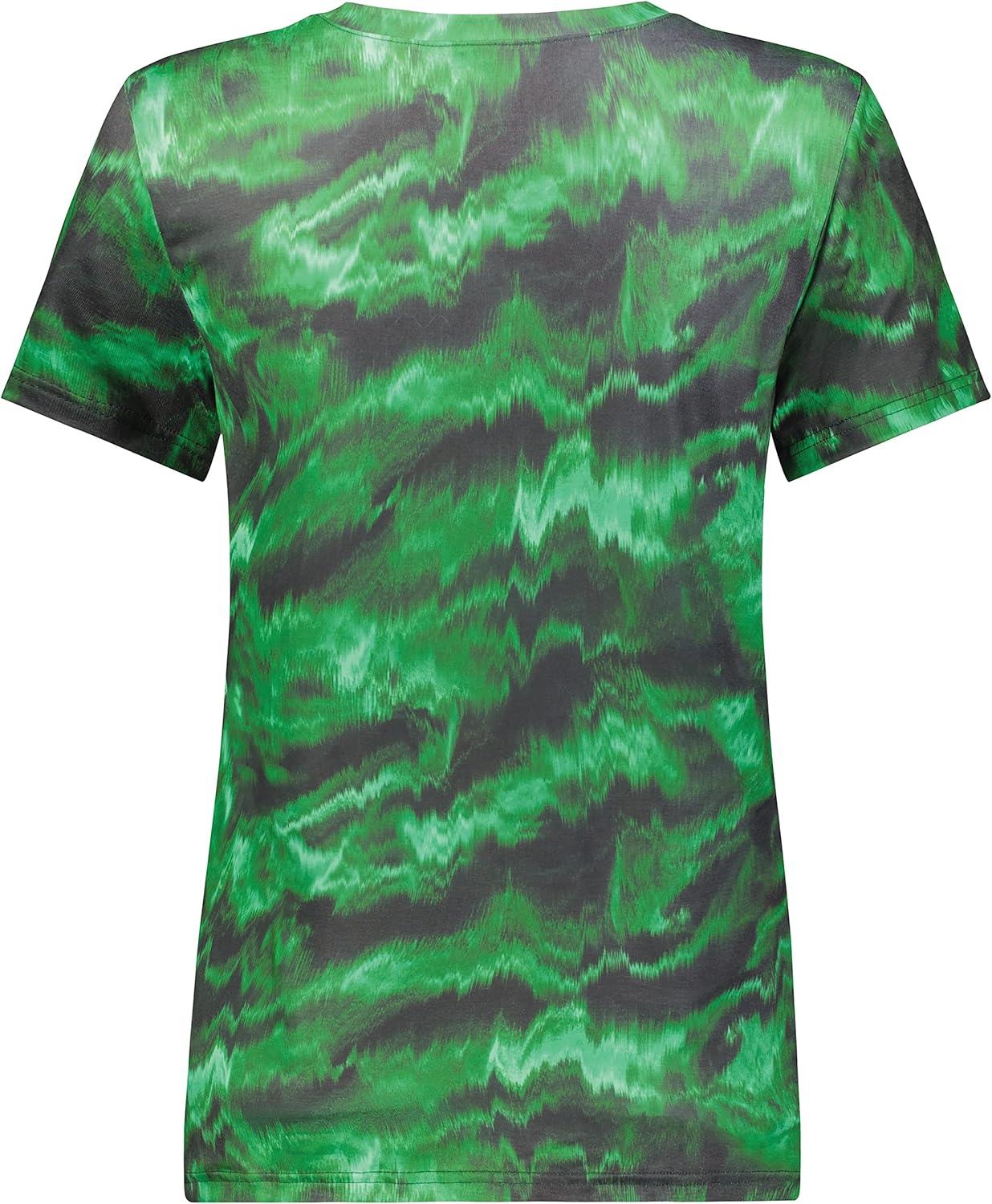 imageHolloway Womens Ladies Stock CottonTouch Poly TeeDark Green Shockwave Print