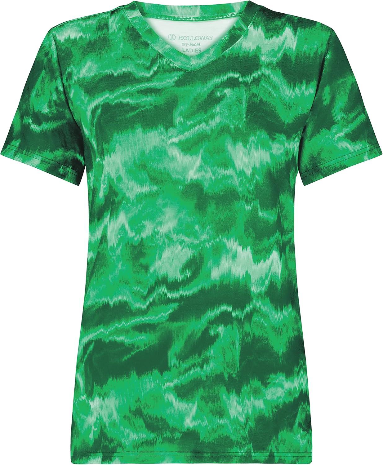 imageHolloway Womens Ladies Stock CottonTouch Poly TeeKelly Shockwave Print