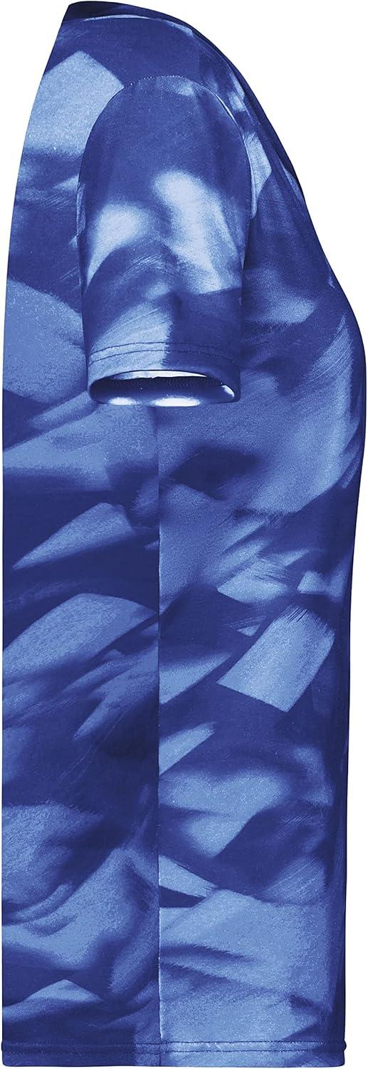 imageHolloway Womens Ladies Stock CottonTouch Poly TeeNavy Glacier Print