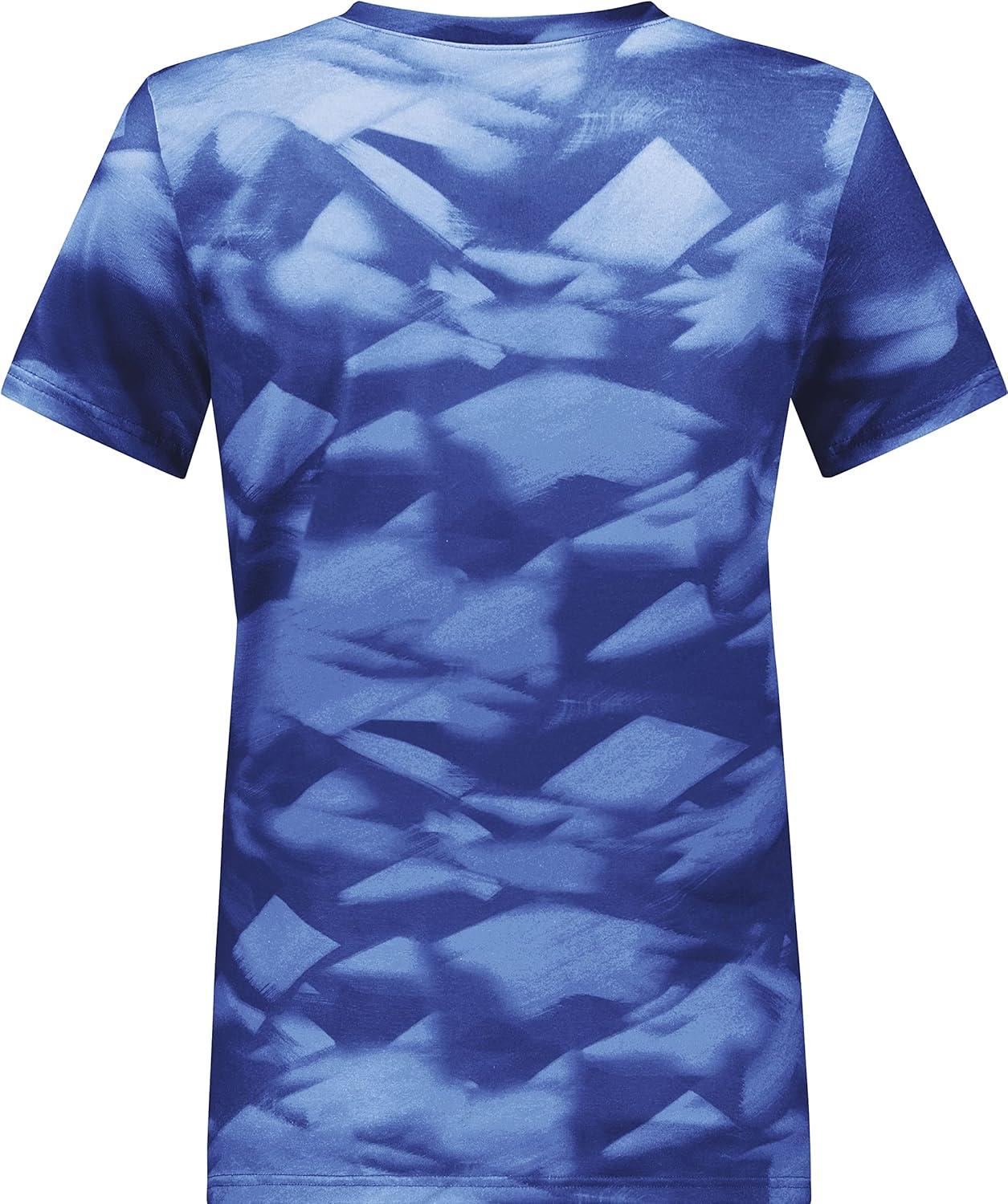 imageHolloway Womens Ladies Stock CottonTouch Poly TeeNavy Glacier Print