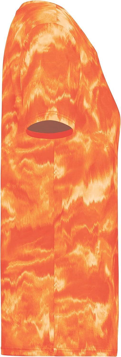 imageHolloway Womens Ladies Stock CottonTouch Poly TeeOrange Shockwave Print