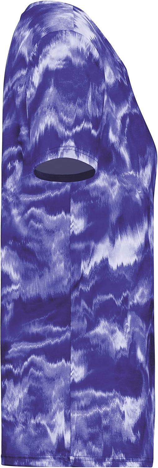 imageHolloway Womens Ladies Stock CottonTouch Poly TeePurple Shockwave Print