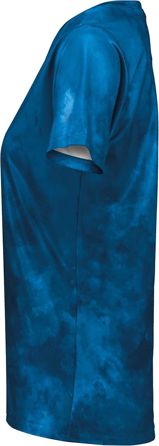 imageHolloway Womens Ladies Stock CottonTouch Poly TeeRoyal Cloud Print