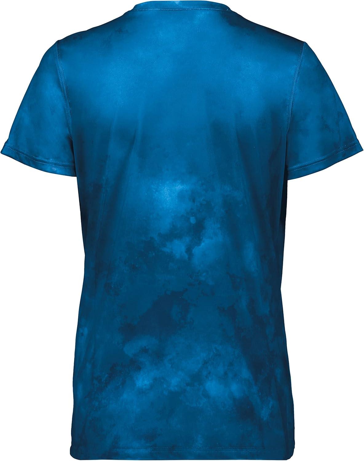 imageHolloway Womens Ladies Stock CottonTouch Poly TeeRoyal Cloud Print