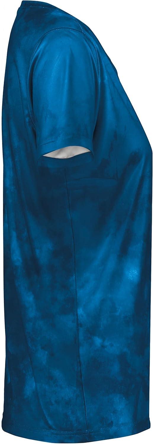 imageHolloway Womens Ladies Stock CottonTouch Poly TeeRoyal Cloud Print