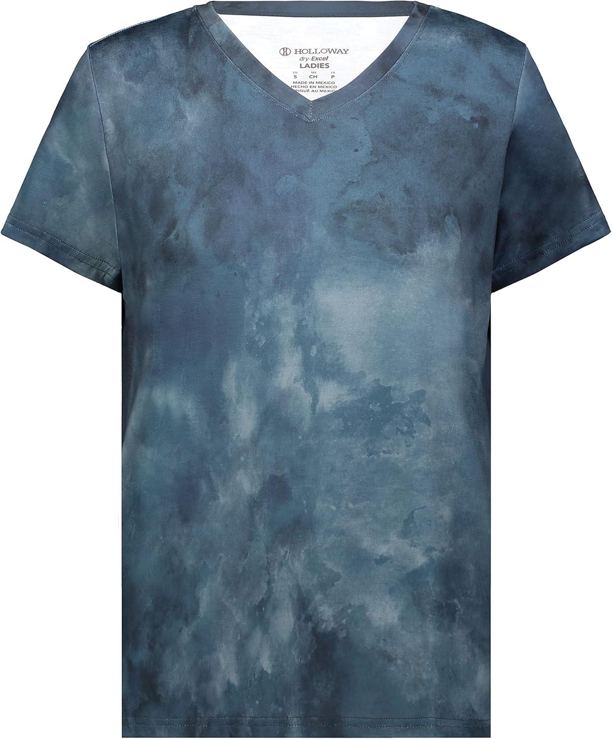 imageHolloway Womens Ladies Stock CottonTouch Poly TeeStorm Cloud Print