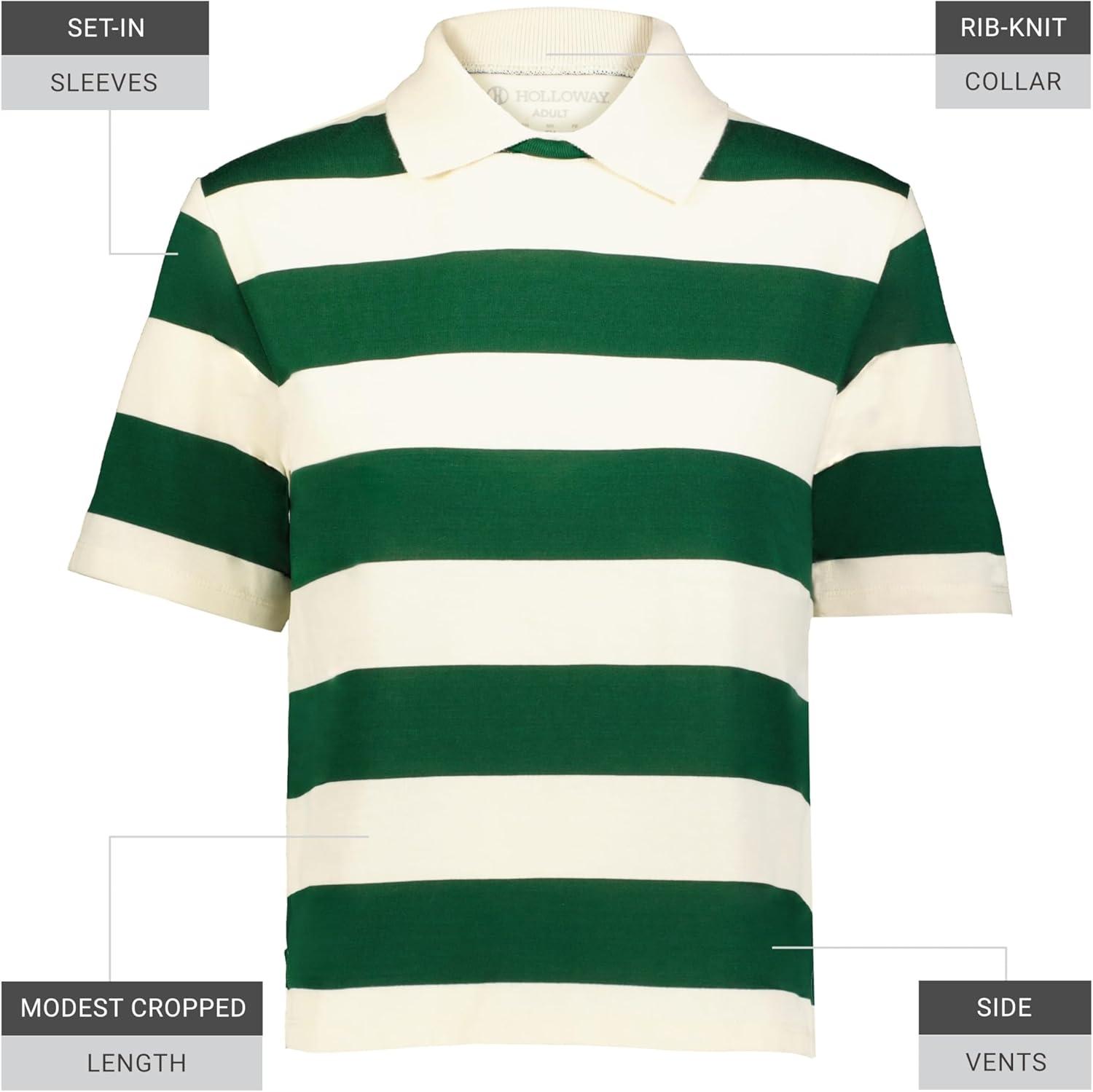 imageHolloway Womens Prep Street Rugby CropAlabasterVintage Dark Green