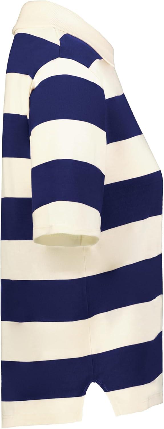 imageHolloway Womens Prep Street Rugby CropAlabasterVintage Navy