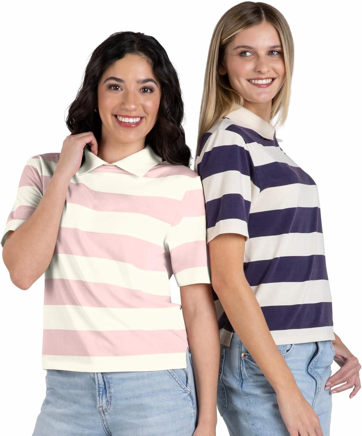 imageHolloway Womens Prep Street Rugby CropAlabasterVintage Petal Pink