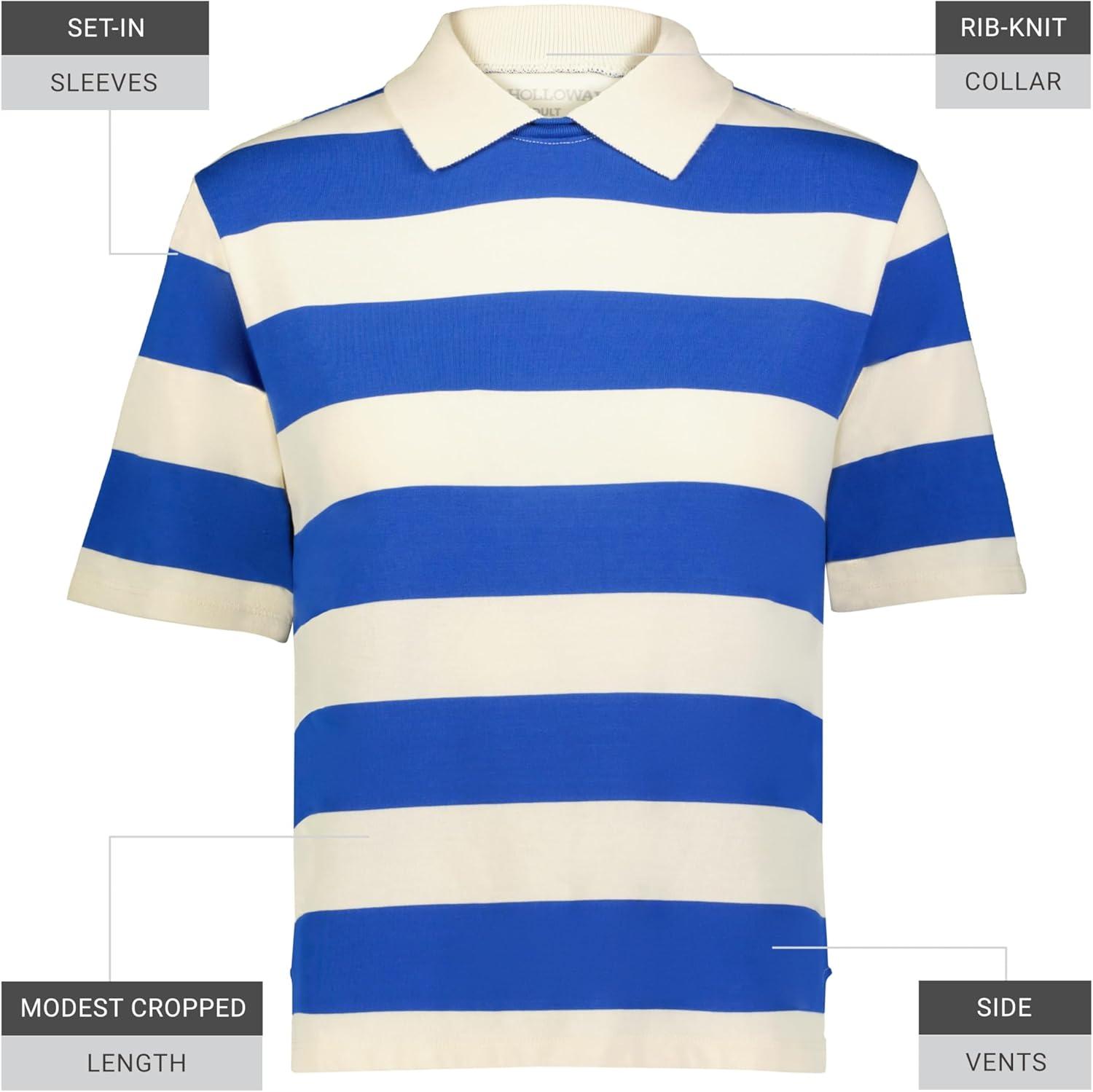 imageHolloway Womens Prep Street Rugby CropAlabasterVintage Royal