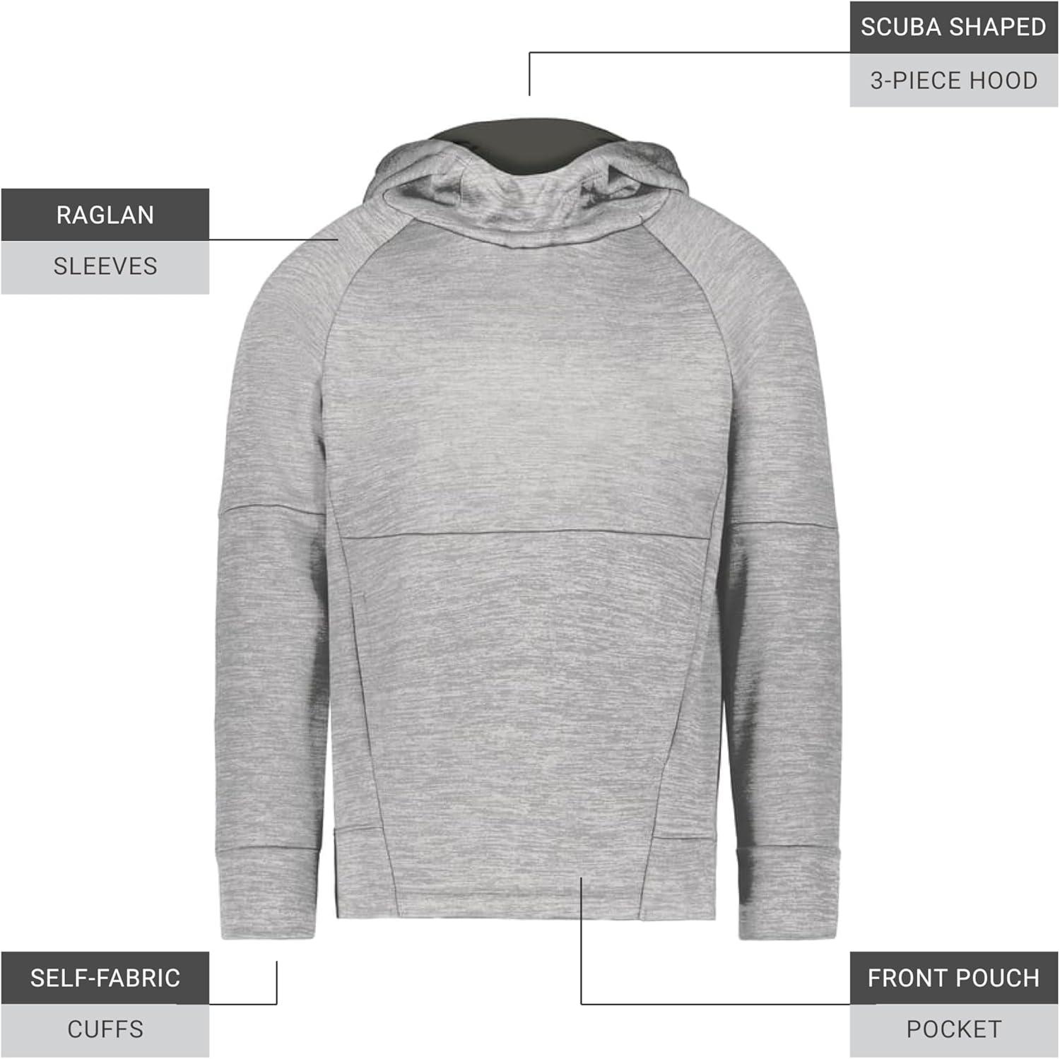 imageHolloway boys Youth Allpro Performance Fleece HoodieAthletic Grey HeatherIron