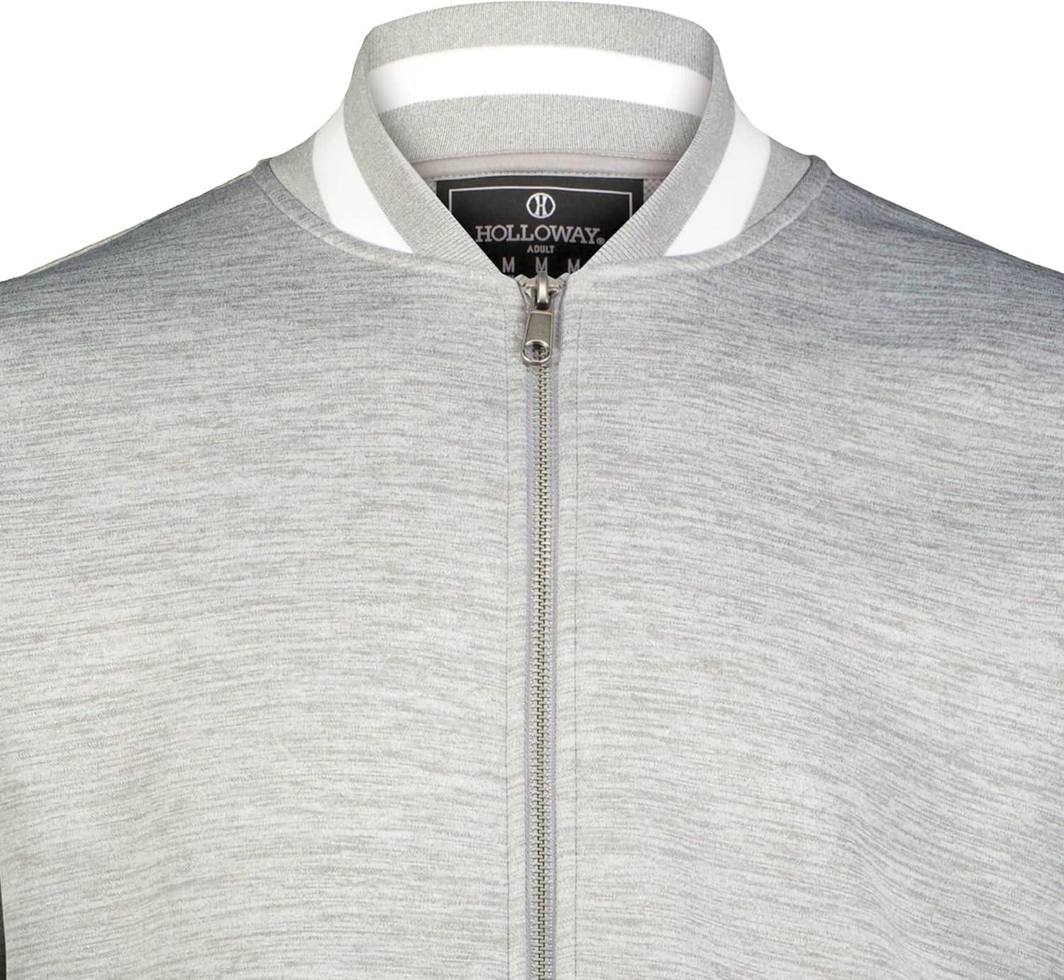 imageHolloway mens Holloway Vstreet Full Zip JacketAthletic HeatherWhite