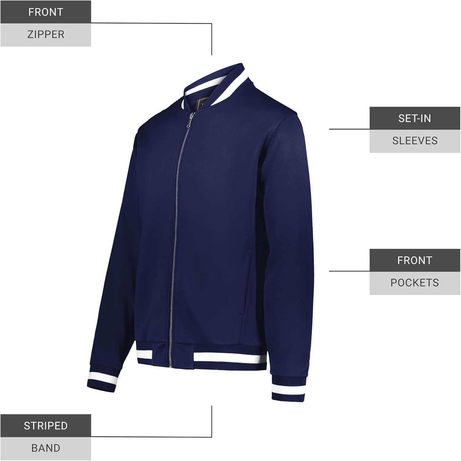 imageHolloway mens Holloway Vstreet Full Zip JacketNavyWhite