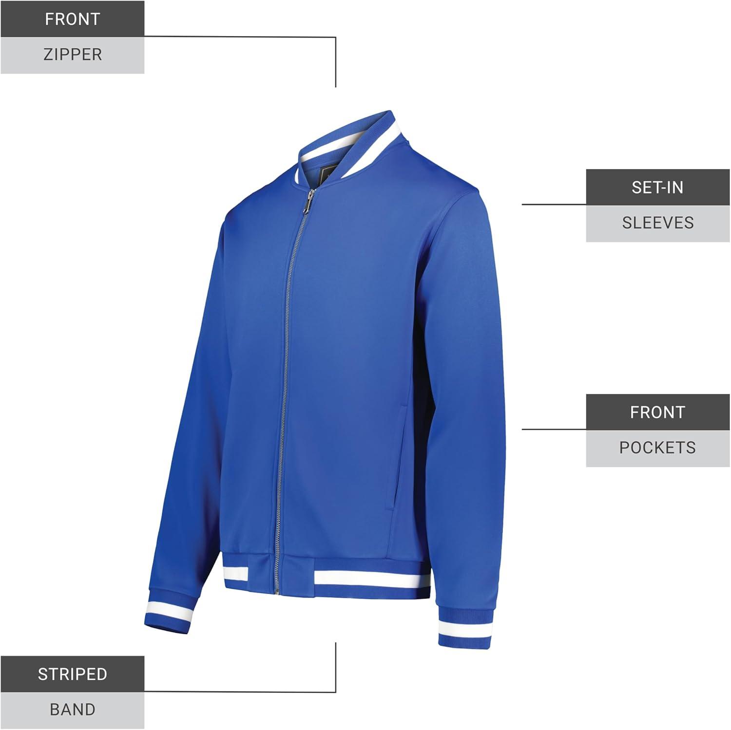 imageHolloway mens Holloway Vstreet Full Zip JacketRoyalWhite