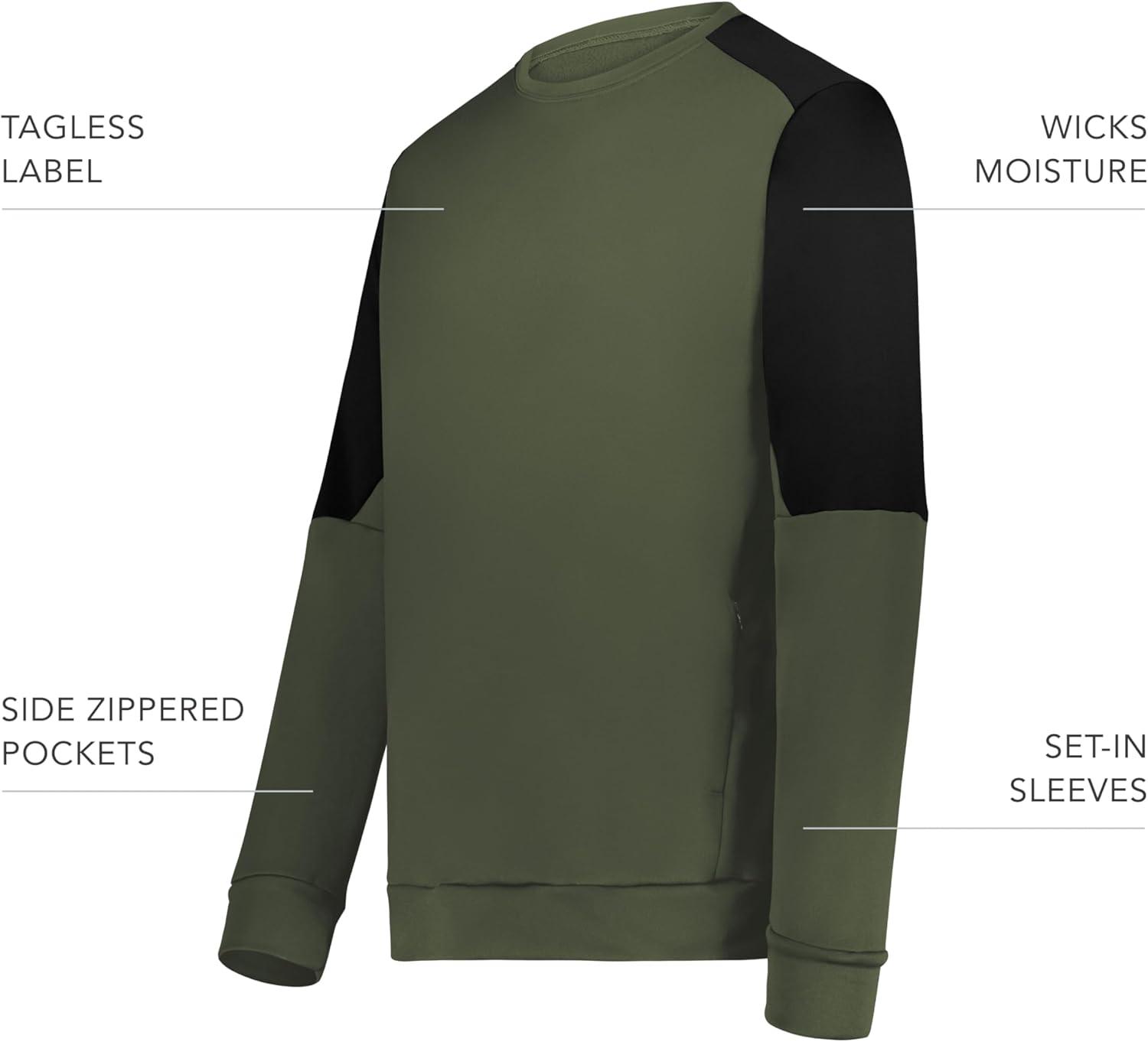 imageHolloway mens Momentum Team Fleece CrewOliveBlack