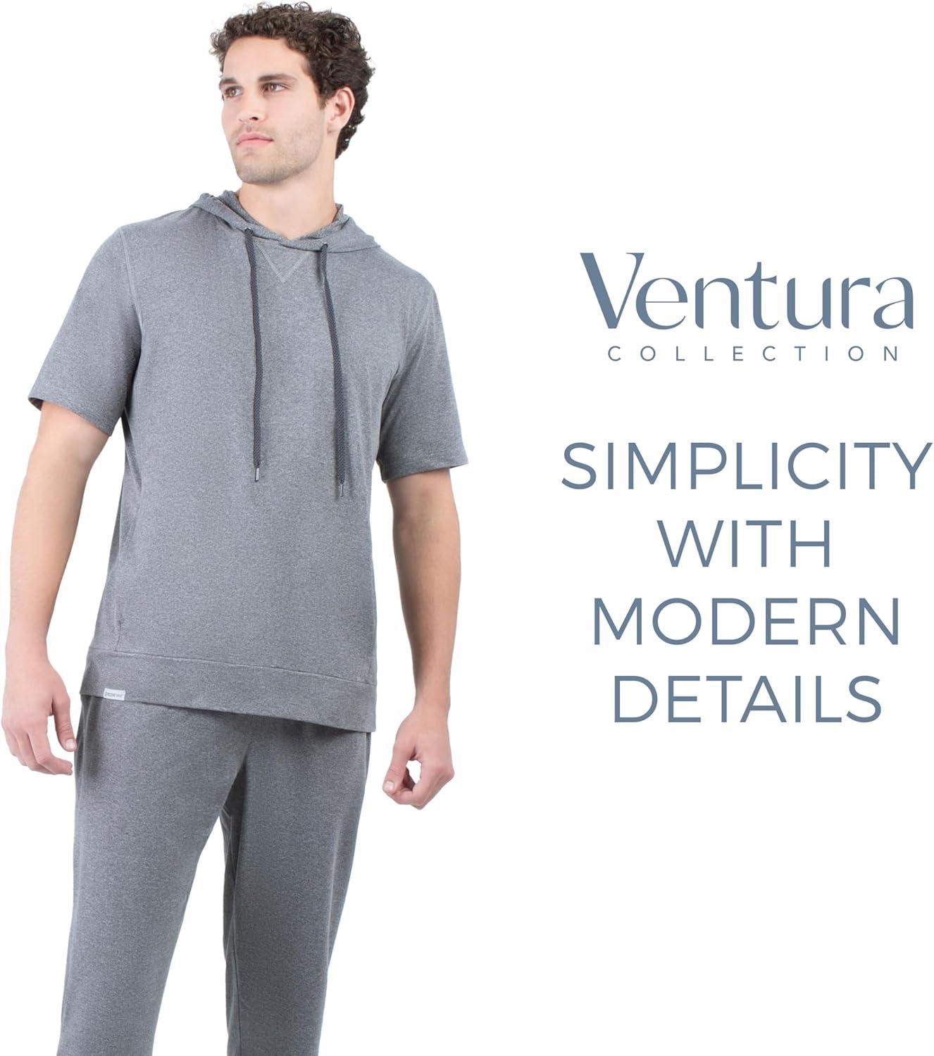 imageHolloway mens Ventura Soft Knit Short Sleeve Hoodie Athletic Sweatshirt for Men for Training Gym Or Casual WearScarlet