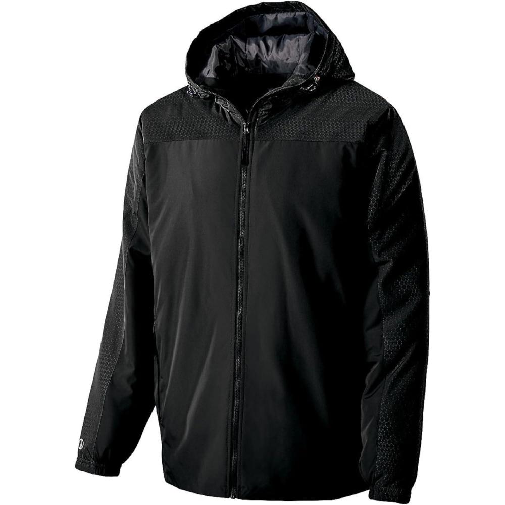 imageHolloway Bionic Hooded Jacket  Mens Allweather Athletic Gear Crafted for Athletes and TeamsBlackCarbon