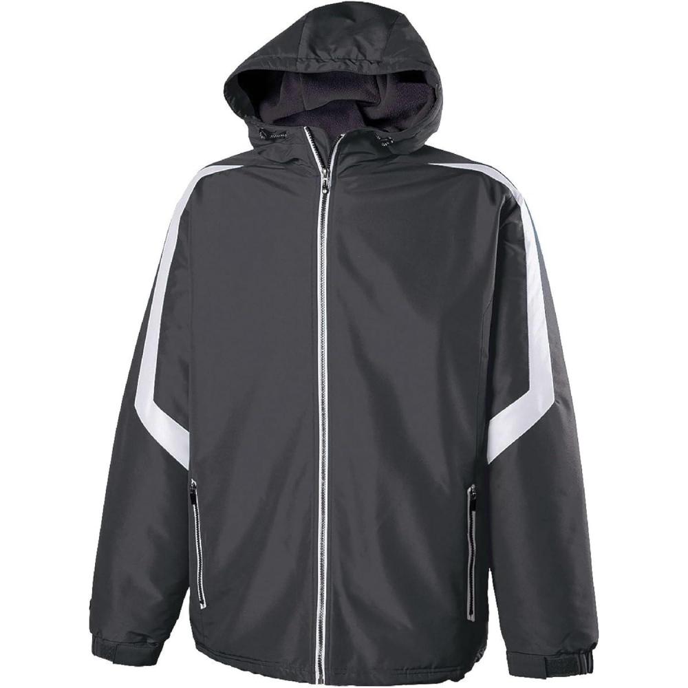 imageHolloway Charger JacketWaterResistant Stylish Outerwear with Athletic Fit Perfect for Active MenCarbon White
