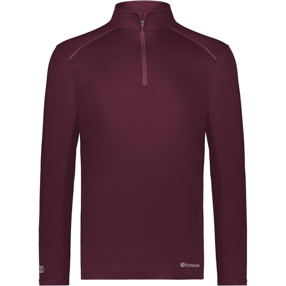 imageHolloway Mens 14 Zip Pullover Powered by CoolcoreMaroon